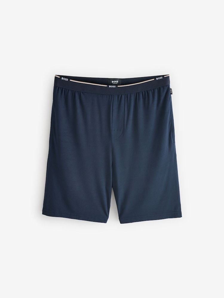 BOSS Blue Short Jersey Pyjamas Set - Image 8 of 8
