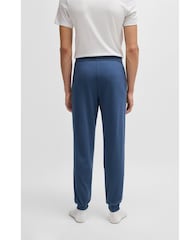 BOSS Blue Stretch Cotton Cuffed Tracksuit Bottoms - Image 2 of 5
