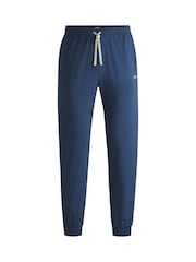 BOSS Blue Stretch Cotton Cuffed Tracksuit Bottoms - Image 5 of 5