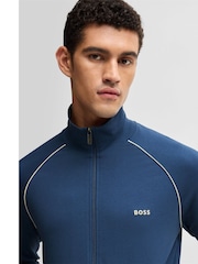 BOSS Blue Regular Fit Stretch Cotton Jacket - Image 2 of 6