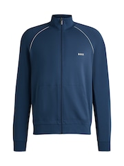 BOSS Blue Regular Fit Stretch Cotton Jacket - Image 5 of 6