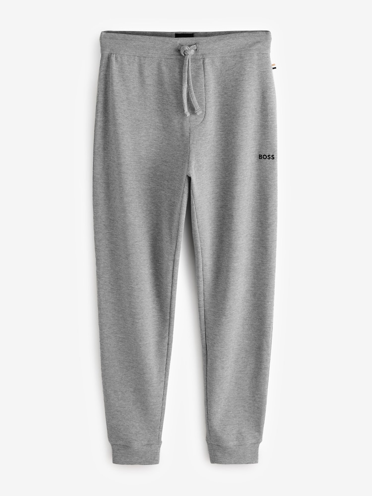 BOSS Grey Light Waffle Structured Joggers - Image 1 of 1