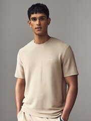 BOSS Natural Ottoman Jersey T-Shirt - Image 1 of 4