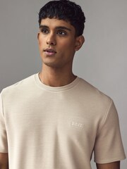 BOSS Natural Ottoman Jersey T-Shirt - Image 3 of 4