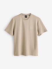 BOSS Natural Ottoman Jersey T-Shirt - Image 4 of 4