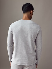 BOSS Grey Waffle Structured T-Shirt - Image 2 of 4