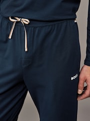 BOSS Blue Stretch Cotton Bottoms - Image 3 of 4