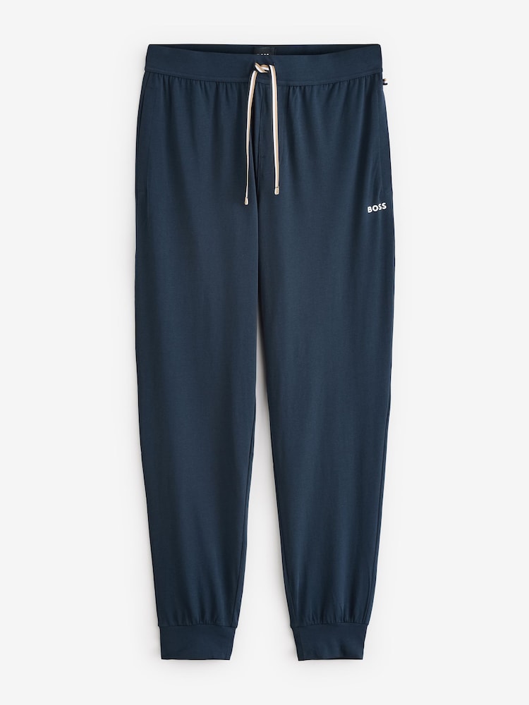 BOSS Blue Stretch Cotton Bottoms - Image 4 of 4