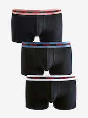 HUGO Natural Logo Waistband Cotton Boxers 3 Pack - Image 1 of 5