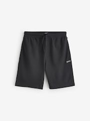 BOSS Black Waffle Structure Cotton Shorts - Image 4 of 4