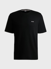 BOSS Black Waffle Structured Cotton T-Shirt - Image 4 of 4