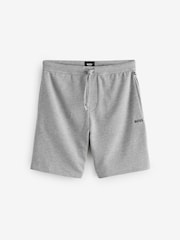 BOSS Grey Cotton-Blend Waffle-Structure Pyjama Shorts - Image 5 of 5