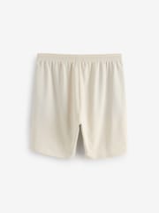 BOSS Cream Stretch Cotton Shorts - Image 2 of 9