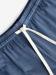 BOSS Blue Stretch Cotton Shorts - Image 7 of 9