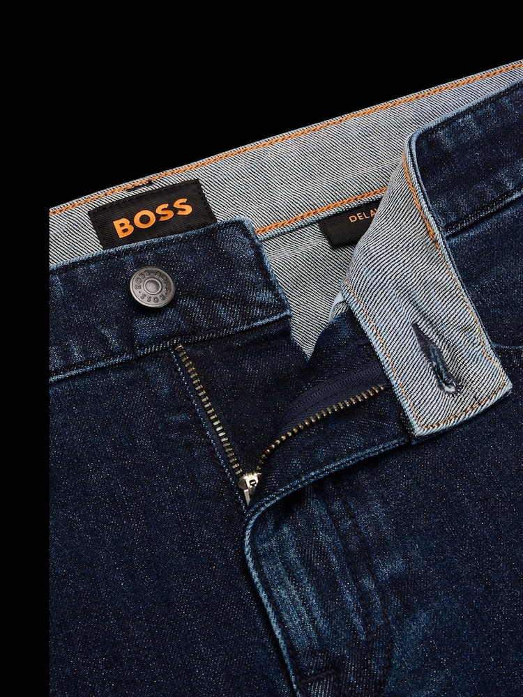BOSS Blue Delaware Slim Fit Stretch Denim Jeans - Image 5 of 5