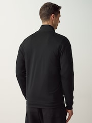 HUGO Black Frame Logo Relaxed Fit Stretch Cotton Jacket - Image 2 of 4