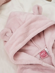 My 1st Years Pink Personalised Bumblebee Design Pink Fleece Robe - Image 3 of 6