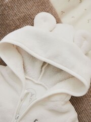 My 1st Years Personalised Rainbow White Fleece All-In-One - Image 4 of 6