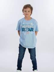 Brands In Blue Baby Boys Disney The Lion King Holidays Roar 100% Cotton T-Shirt - Image 2 of 4