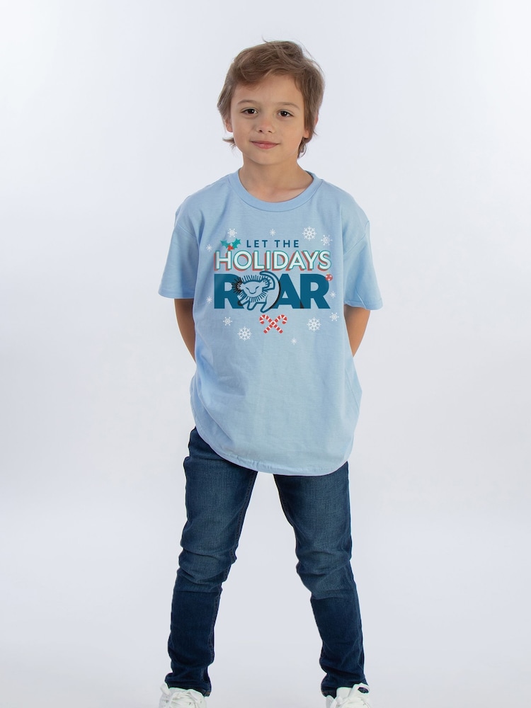 Brands In Blue Baby Boys Disney The Lion King Holidays Roar 100% Cotton T-Shirt - Image 2 of 4