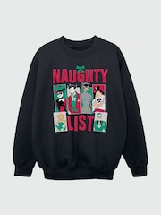 Brands In Black Boys DC Comics Batman Naughty List Sweatshirt - Image 3 of 4