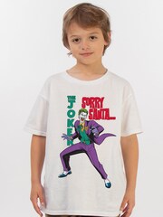 Brands In White Boys DC Comics The Joker Sorry Santa 100% Cotton T-Shirt - Image 1 of 4