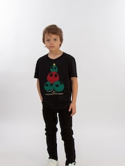 Brands In Black Boys Disney The Nightmare Before Christmas Tree 100% Cotton T-Shirt - Image 2 of 4
