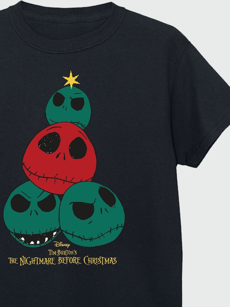 Brands In Black Boys Disney The Nightmare Before Christmas Tree 100% Cotton T-Shirt - Image 4 of 4