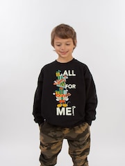 Brands In Black Boys Disney Mickey Mouse Christmas Presents Sweatshirt - Image 2 of 4
