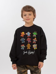 Brands In Black Boys Marvel Gingerbread Avengers Sweatshirt - Image 1 of 4