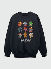 Brands In Black Boys Marvel Gingerbread Avengers Sweatshirt - Image 3 of 4
