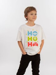 Brands In White Disney Classic Ho Ho Ho Boys 100% Cotton T-Shirt - Image 2 of 4