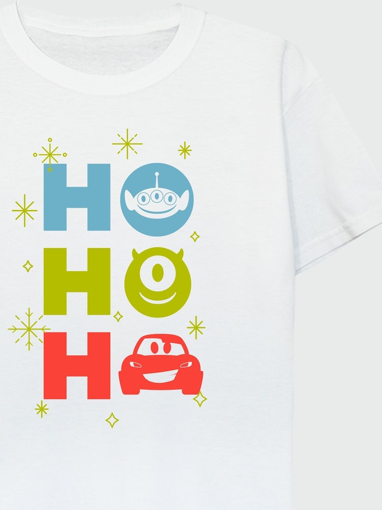 Brands In White Disney Classic Ho Ho Ho Boys 100% Cotton T-Shirt - Image 4 of 4