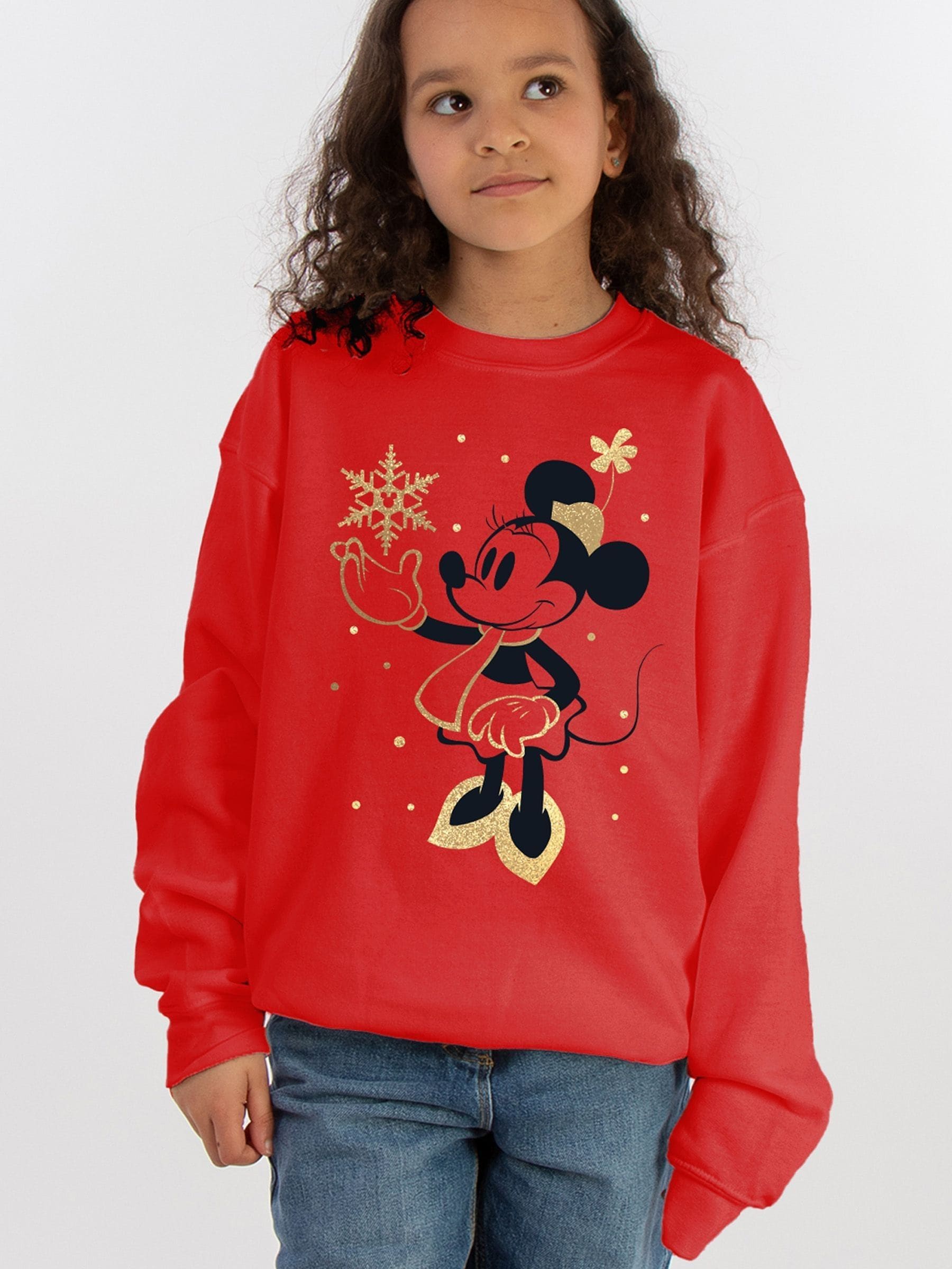 Minnie mouse crew neck sweater hot sale