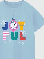 Brands In Blue Disney The Aristocats Marie Christmas Joyful Girls Baby 100% Cotton T-Shirt - Image 4 of 4