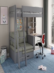 Kids Avenue Grey Estella Highsleeper with Sleepover - Image 1 of 6
