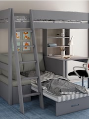 Kids Avenue Grey Estella Highsleeper with Sleepover - Image 5 of 6