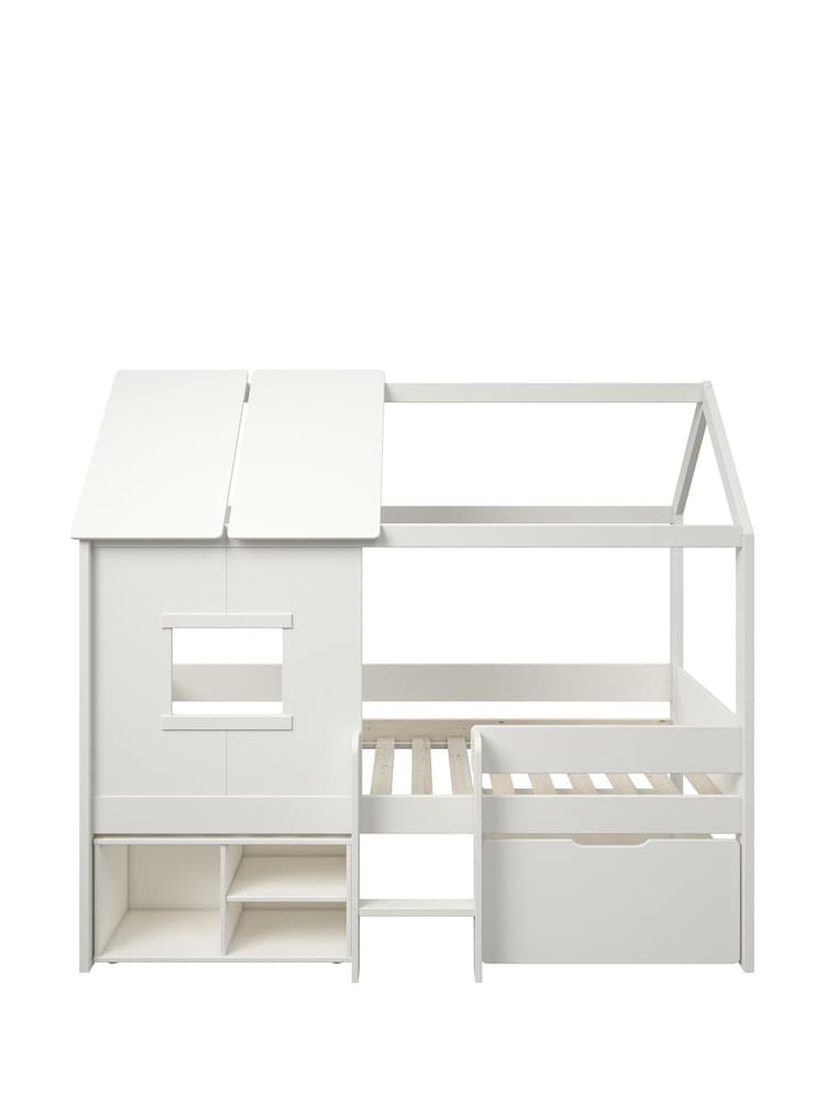 Kids Avenue White Mini Playhouse with Storage - Image 2 of 3 Kids Avenue White Mini Playhouse with Storage - Image 2 of 3