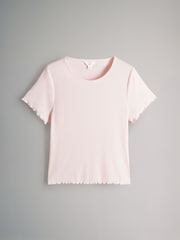The Set Grey Marl/Pink/Blue 3 Pack Ribbed Pyjamas - Image 10 of 14