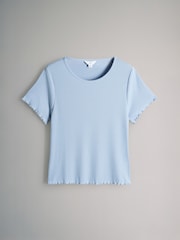 The Set Grey Marl/Pink/Blue 3 Pack Ribbed Pyjamas - Image 8 of 14