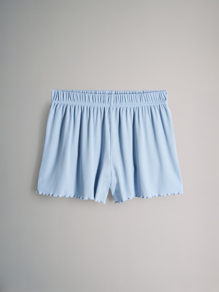 The Set Grey Marl/Pink/Blue 3 Pack Ribbed Pyjamas - Image 9 of 14