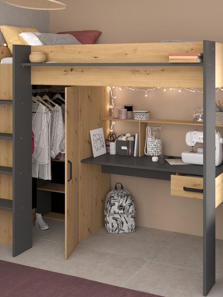 Kids Avenue Grey Oak Grayson Highsleeper - Image 10 of 10 Kids Avenue Grey Oak Grayson Highsleeper - Image 10 of 10