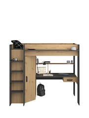 Kids Avenue Grey Oak Grayson Highsleeper - Image 6 of 10