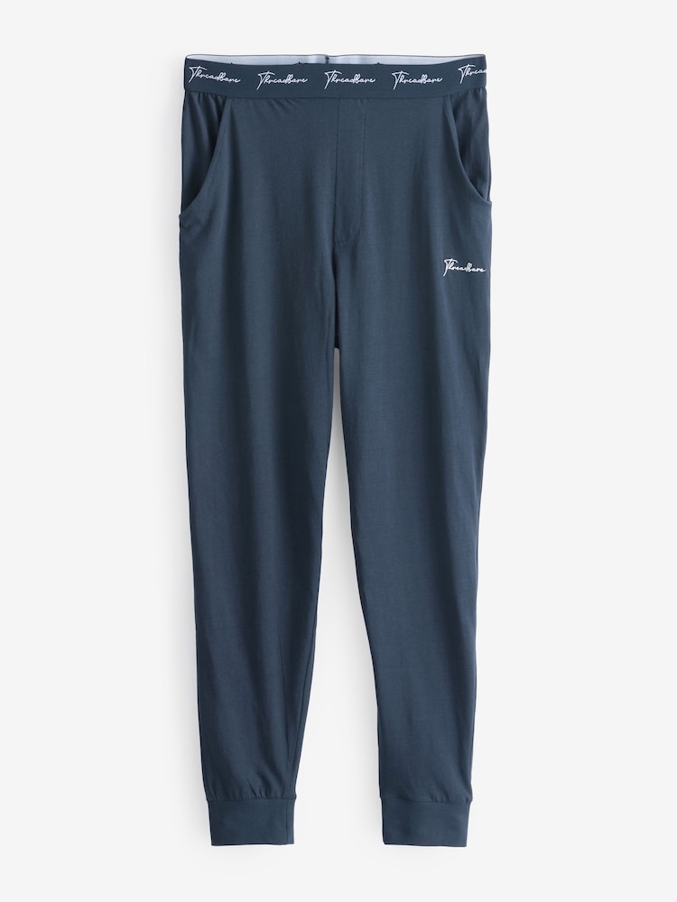 Threadbare Blue Navy Pyjamas Set - Image 6 of 6