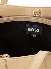 BOSS Natural Double B Monogram Grained Faux-Leather Tote Bag - Image 3 of 3