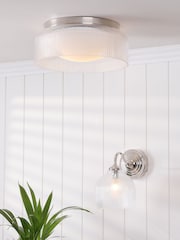 Laura Ashley Polished Chrome Charissa 1 Light Flush Ceiling Light Ip44 - Image 3 of 7