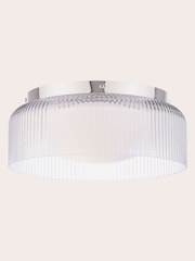 Laura Ashley Polished Chrome Charissa 1 Light Flush Ceiling Light Ip44 - Image 4 of 7