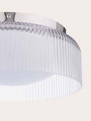 Laura Ashley Polished Chrome Charissa 1 Light Flush Ceiling Light Ip44 - Image 6 of 7