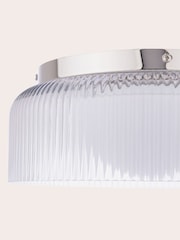 Laura Ashley Polished Chrome Charissa 1 Light Flush Ceiling Light Ip44 - Image 7 of 7