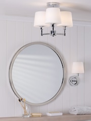 Laura Ashley Polished Chrome Bayfield 3 Light Semi Flush Ceiling Light Ip44 - Image 3 of 7